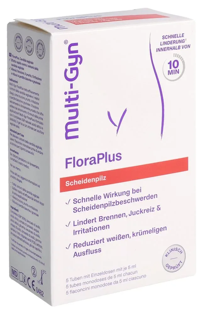 Multi-Gyn - FloraPlus Intimpflege - Weiss - 5 Einzelanwendungen