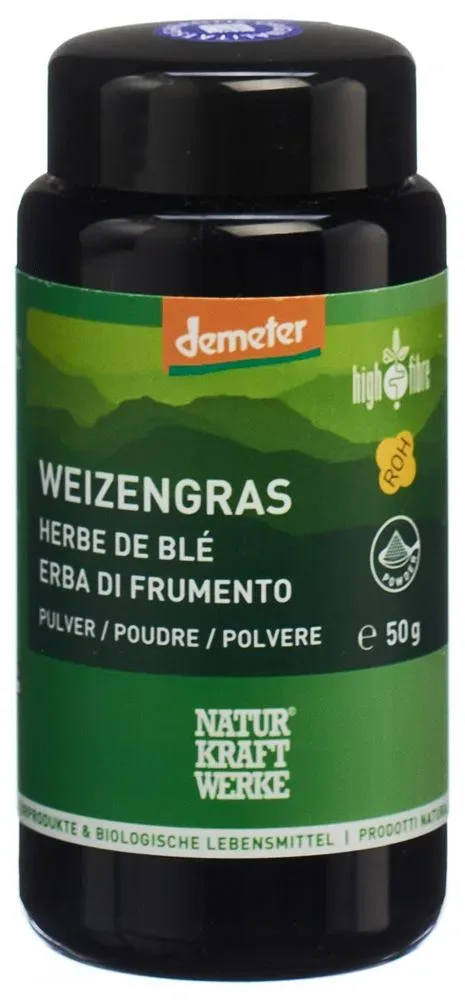 NATURKRAFTWERKE Weizengras Pulver Demeter (50g)