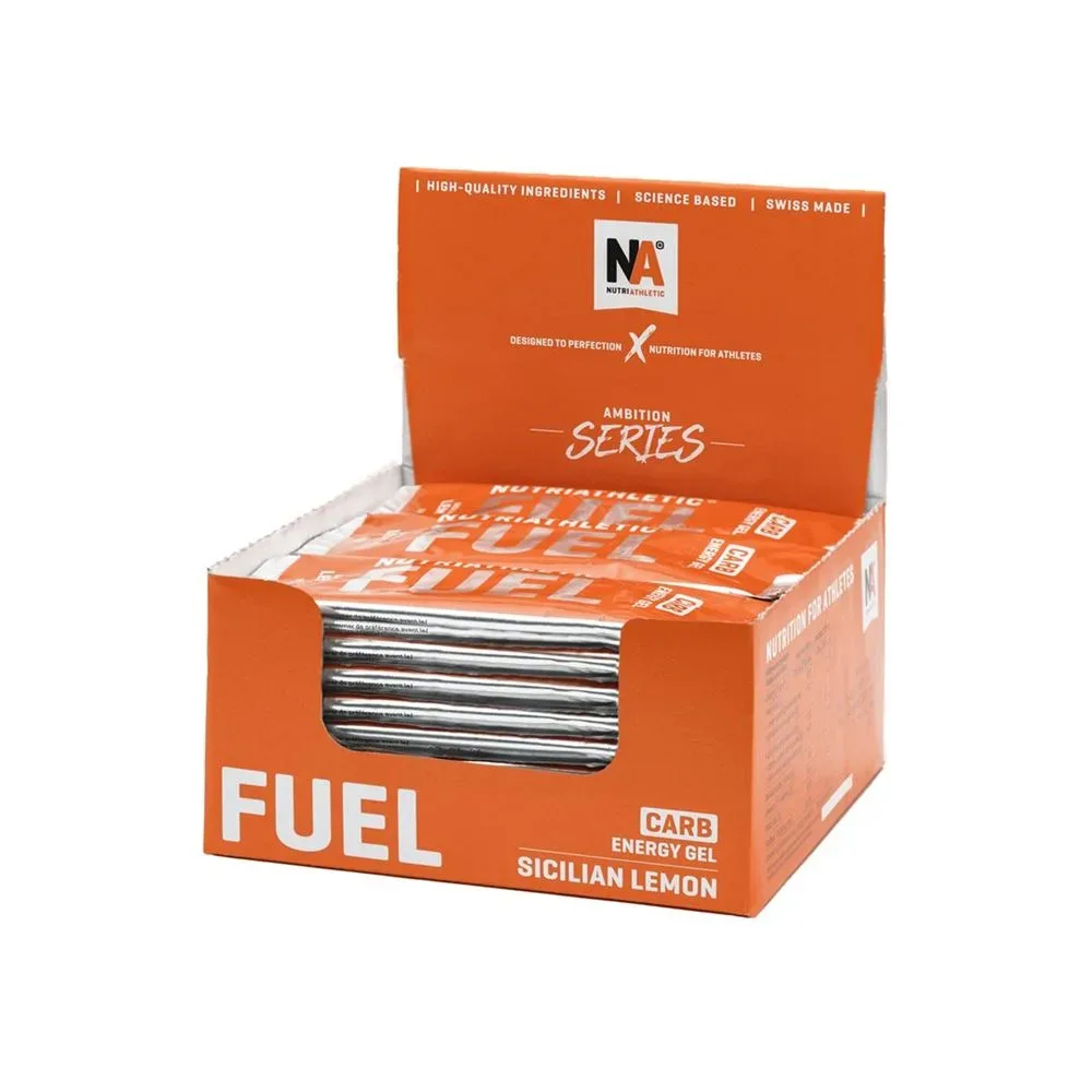 Nutriathletic Fuel Gel Carb Energy Sicilian Lemon 30 Box 37.5 g