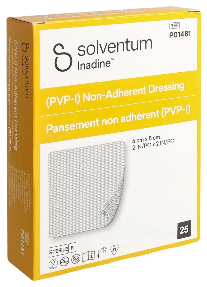 Solventum Inadine nichthaftende Wundauflage, 5x5cm (25 Stk)