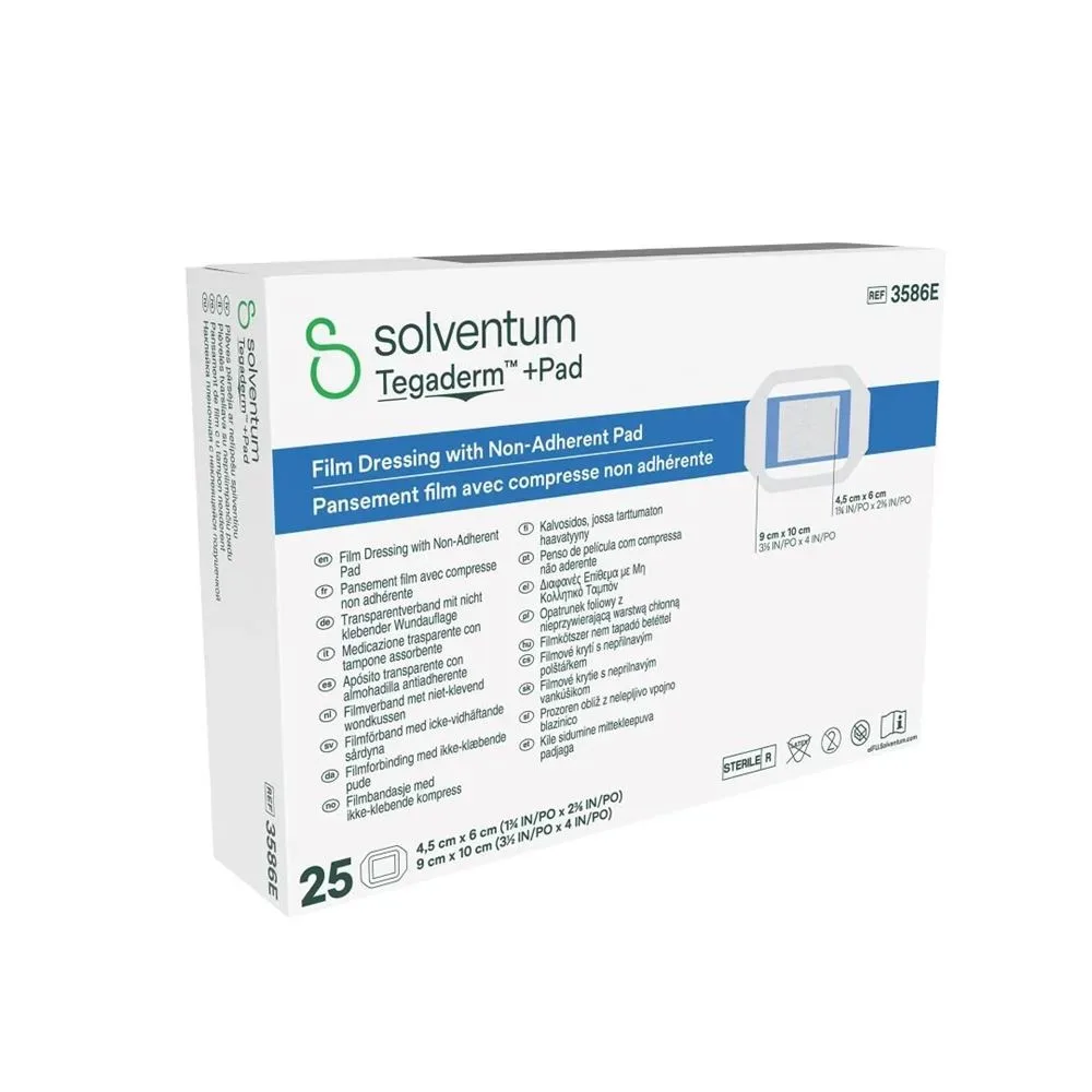 Solventum Tegaderm+Pad 9x10cm Wundkissen 4.5x6cm 25 Stk
