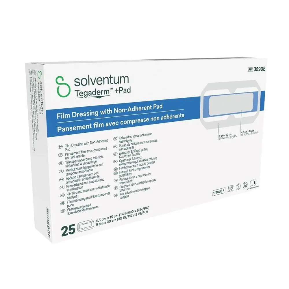 Solventum Tegaderm+Pad 9x20cm Wundkissen 4.5x15cm 25 Stk