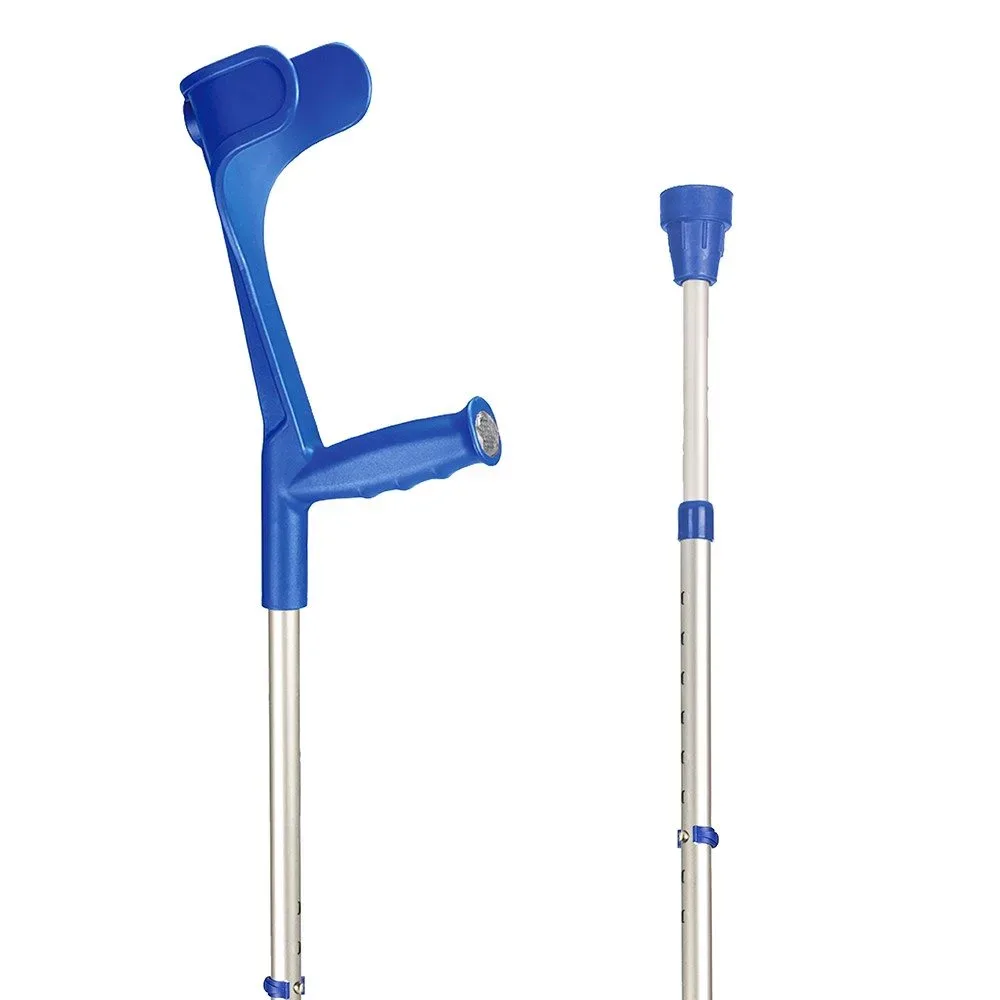 sahag Krücken Ergoline Hart, 76-96cm, alu, blau (1 Paar)