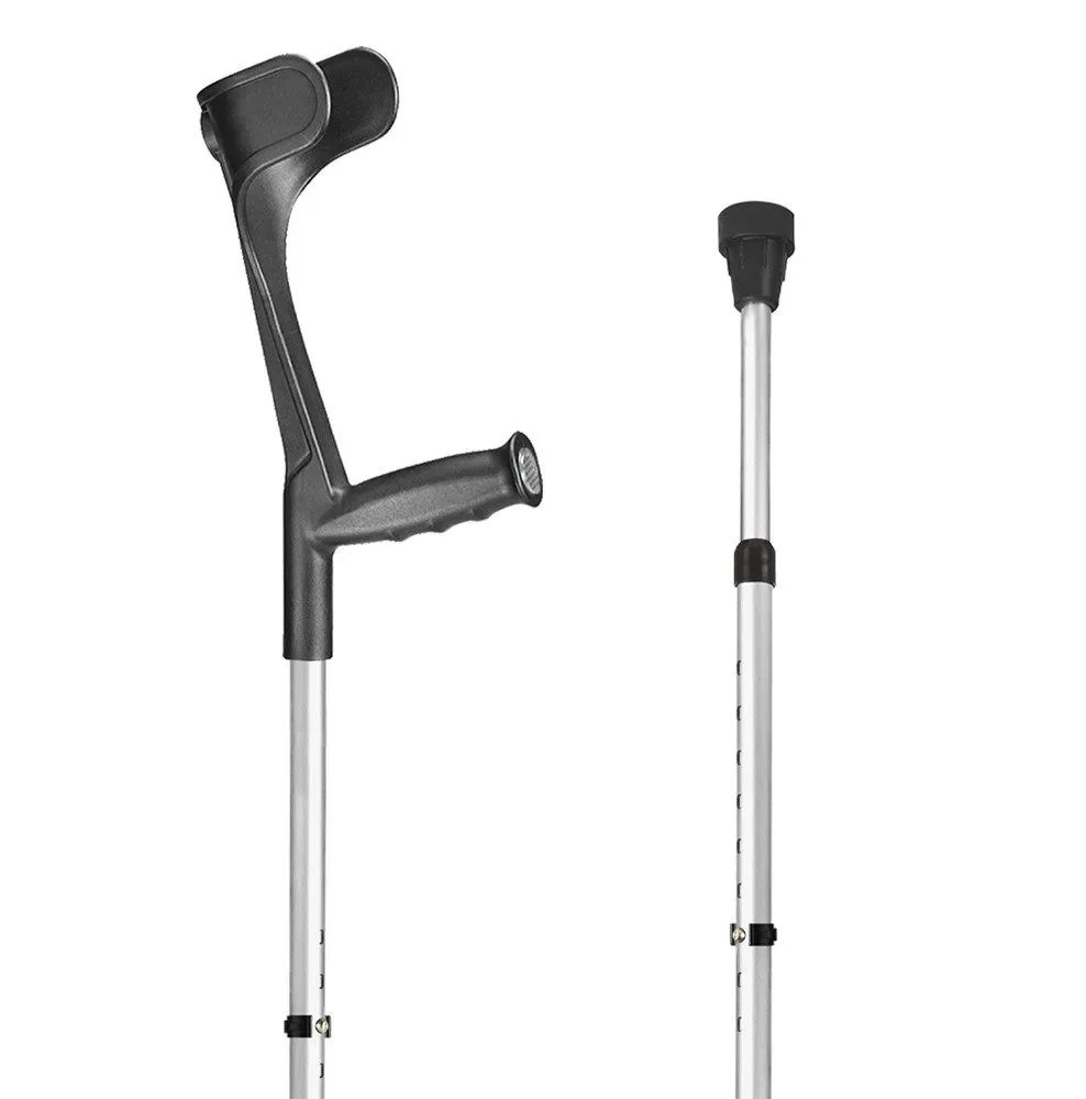 Sahag Krücken Ergoline Hart 76-96cm alu schwarz (1 Paar)