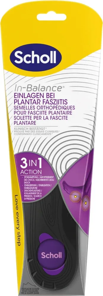 Scholl In-Balance Einlegesohlen L, bei Plantar Fasziitis (1 Paar)