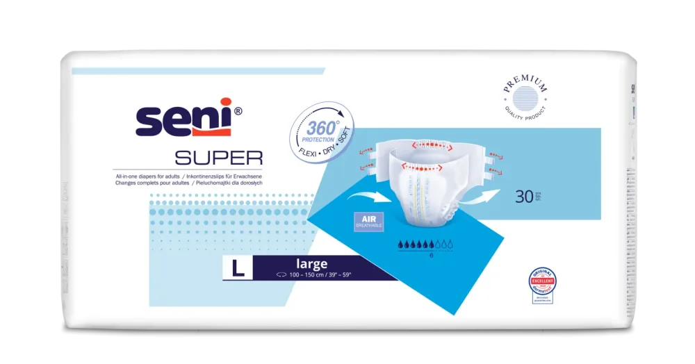 Inkontinenzwindel Super, 30 Stück, Größe: L