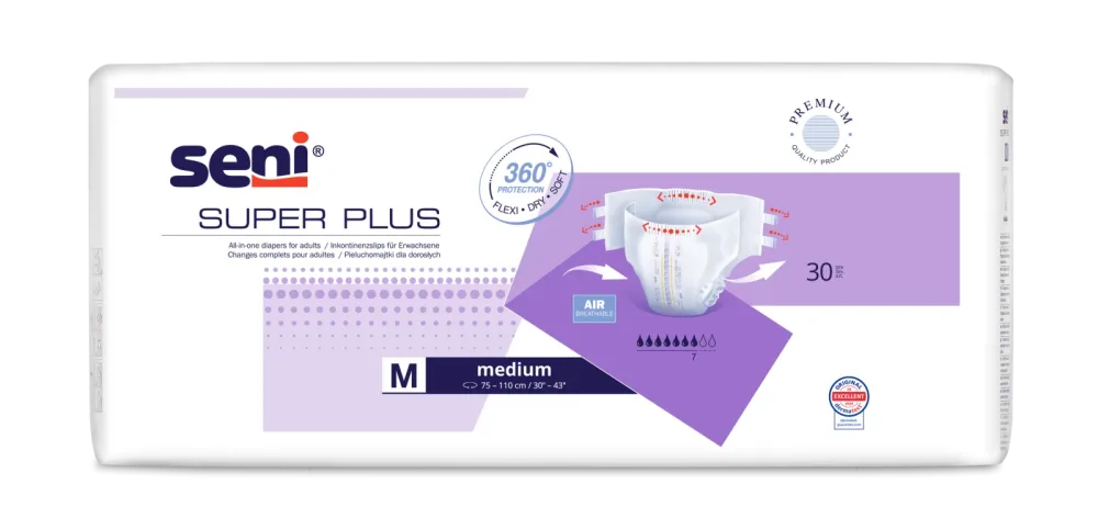 Inkontinenzwindel Super Plus, 30 Stück, Größe: M