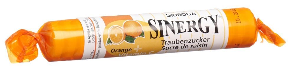 Sinergy Traubenzucker Orange Vitamin C 40 g