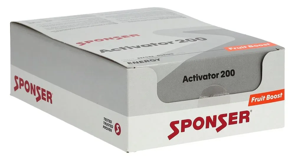 Sponser Activator 200 Fruit Boost 30 x 25 ml Nahrungsergänzung Blau, Herren, Größe: 0