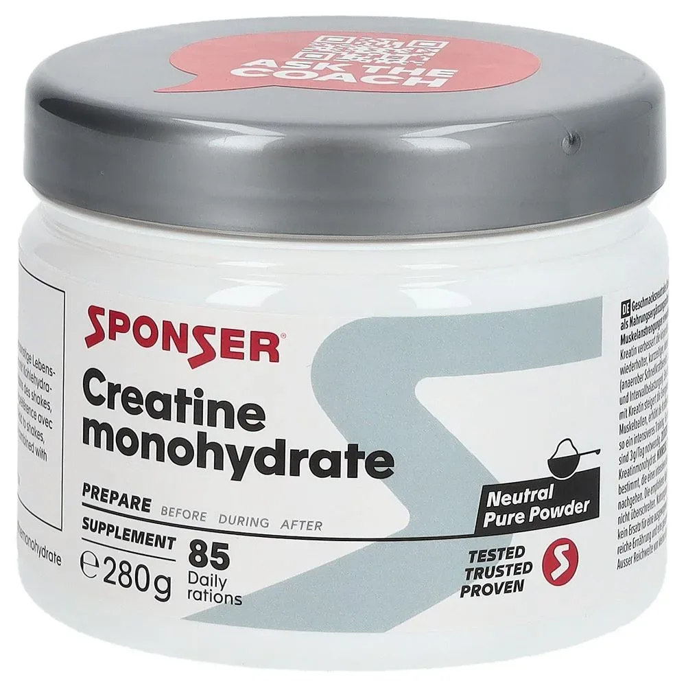 Sponser Creatine Monohydrate 280 g neutral Nahrungsergänzung Weiss, Herren, Größe: 0