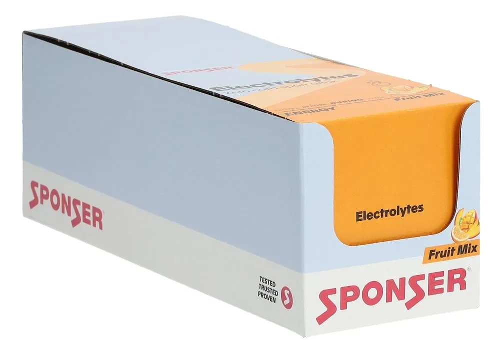 Sponser Electrolytes Fruit Mix 12 x 10 Brausetabletten Weiss, Herren, Größe: 0