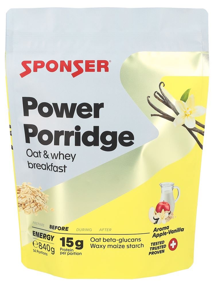 Sponser Power Porridge Apfel Vanilla Pulver 840 g