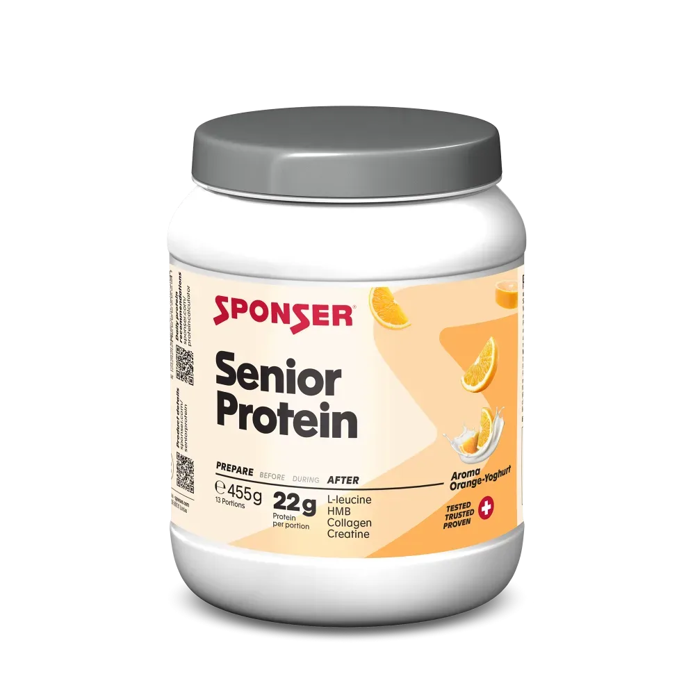 Sponser Senior Protein Orangen Yoghurt 455 g Proteinpulver Weiss, Herren, Größe: 0