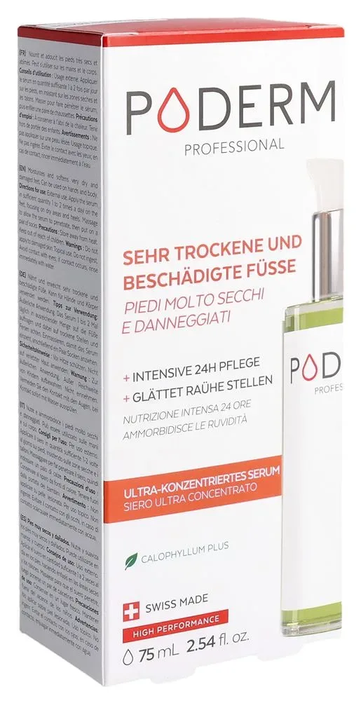 PODERM Serum gegen sehr trockene und beschädigte Füsse (75ml)