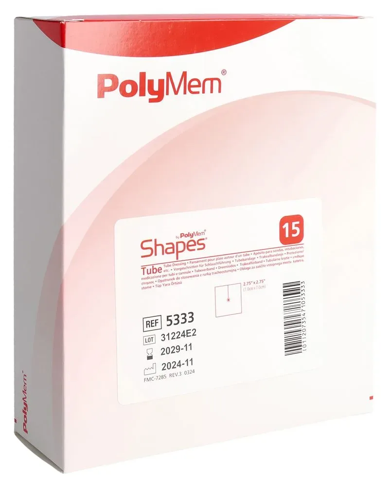 PolyMem Tube Dressing 7x7cm 15 Stk
