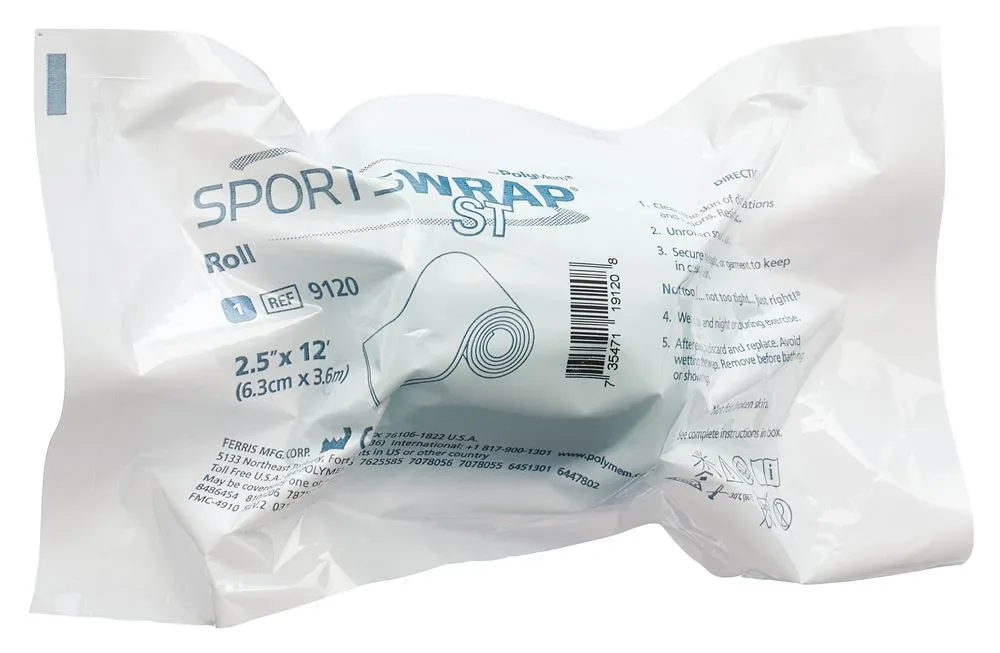 PolyMem SportsWrap ST Roll 6.3cmx3.6m 10 Stk