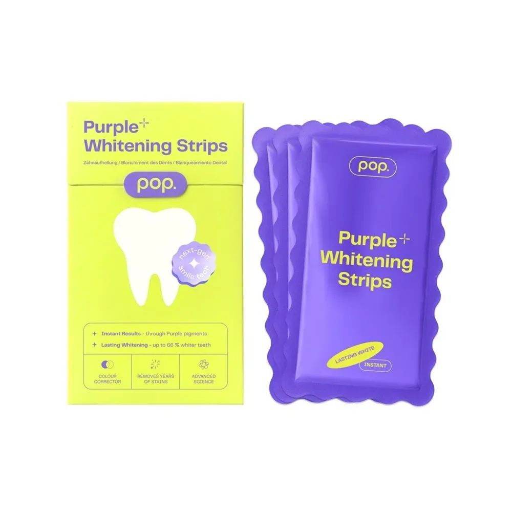 Pop Purple Whitening Strips Box 7 Stk