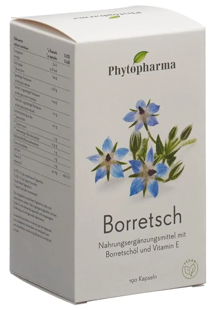 Phytopharma Borretsch 500mg Kapseln (190 Stk)