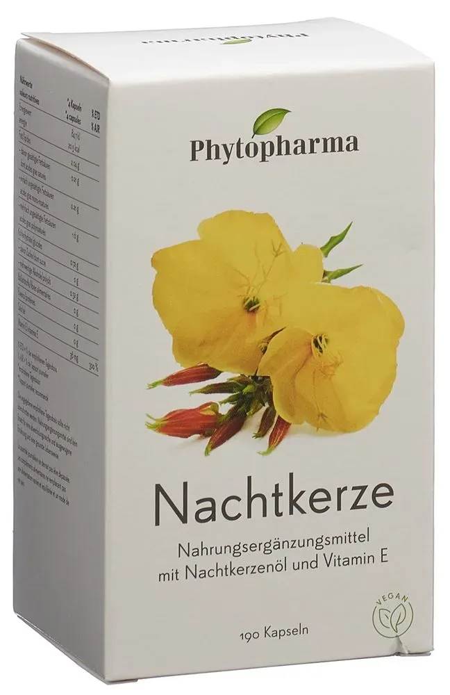 Phytopharma Nachtkerze 500mg Kapseln (190 Stk)