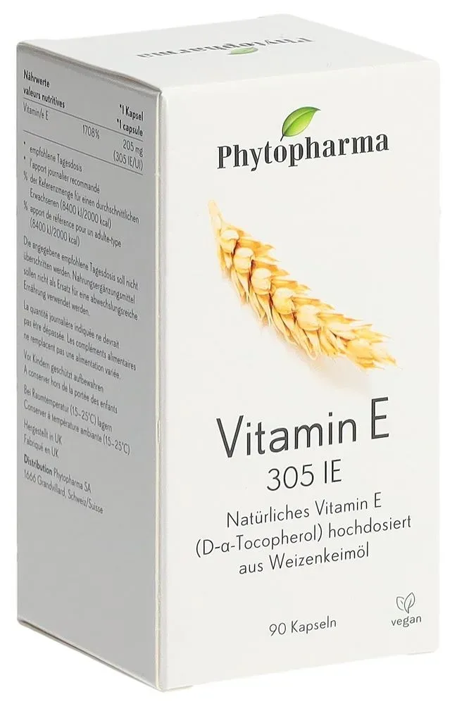 Phytopharma Vitamin E Kapseln 305 IE (90 Stk)