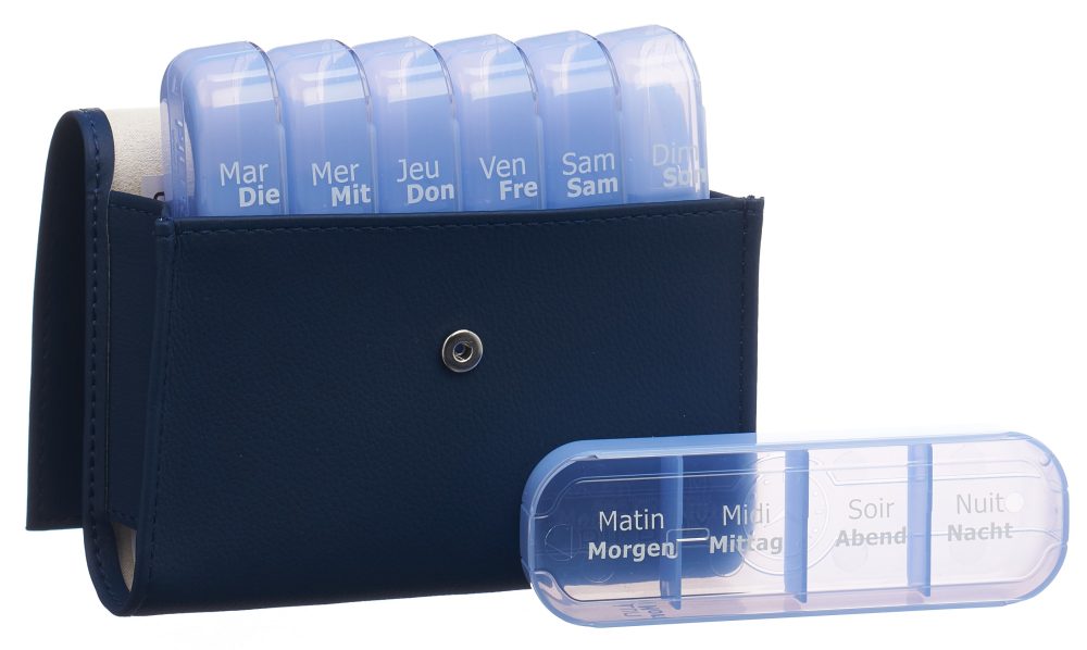 PiLBOX Maxi Wochenspender DE/FR blau (1 Stk)