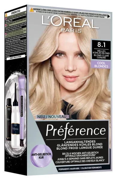 L'Oréal Paris - Cool Blonde Anti-Gelbstich Kur, 1 Stück, . Helles kühles Blond/Blond clair cendré