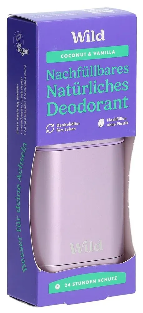 Wild Deodorant Starterset Stick Purple + Coconut Vanilla 40 g