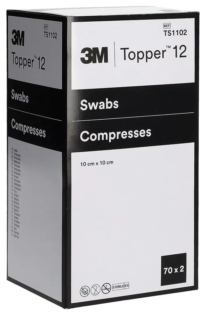 Topper 12 NW Kompressen 10x10cm steril 140 Stk