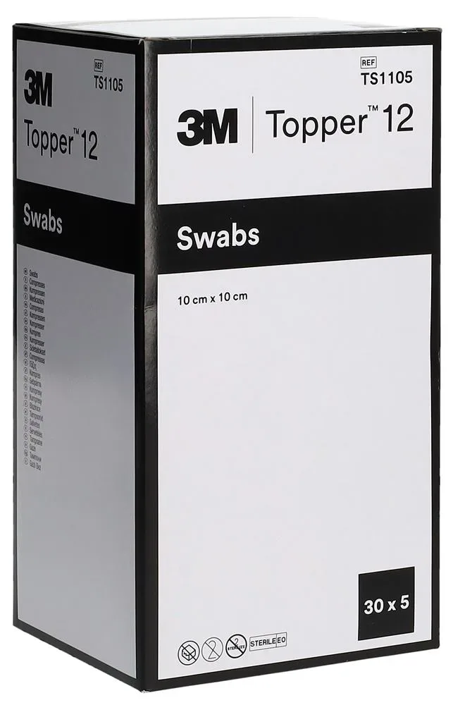 Topper 12 NW Kompressen 10x10cm steril 30 Stk