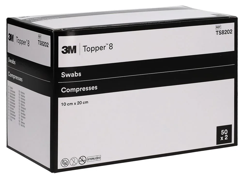 Topper 8 NW Kompressen 10x20cm steril 100 Stk