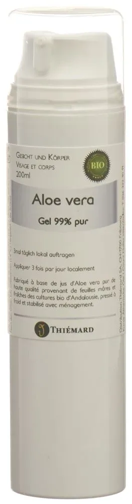 Thiémard Aloevera Gel 99 % Haut pur Bio 200 ml
