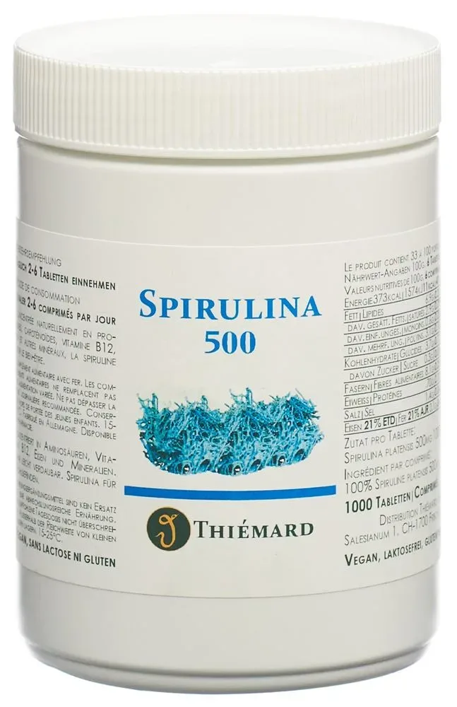 Thiémard Spirulina Tabl 500 mg 1000 Stk