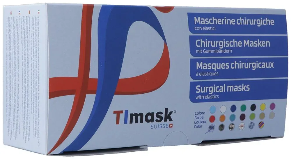 TImask Einweg-Medizinmaske Typ IIR kariert 20 Stk
