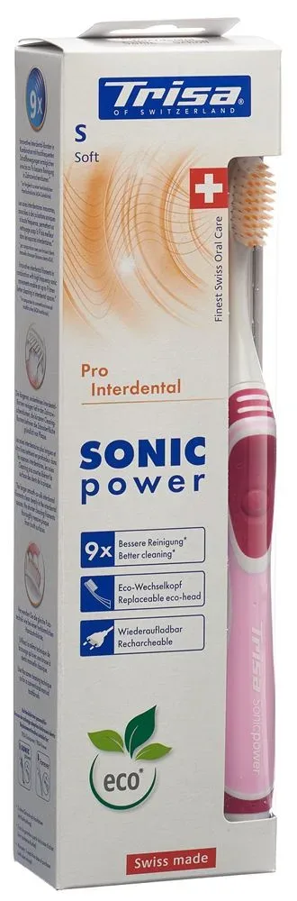 Trisa - Zahnbürste Sonicpower Pro Interdental Soft Akku, Zufallsauswahl, 1 Stück