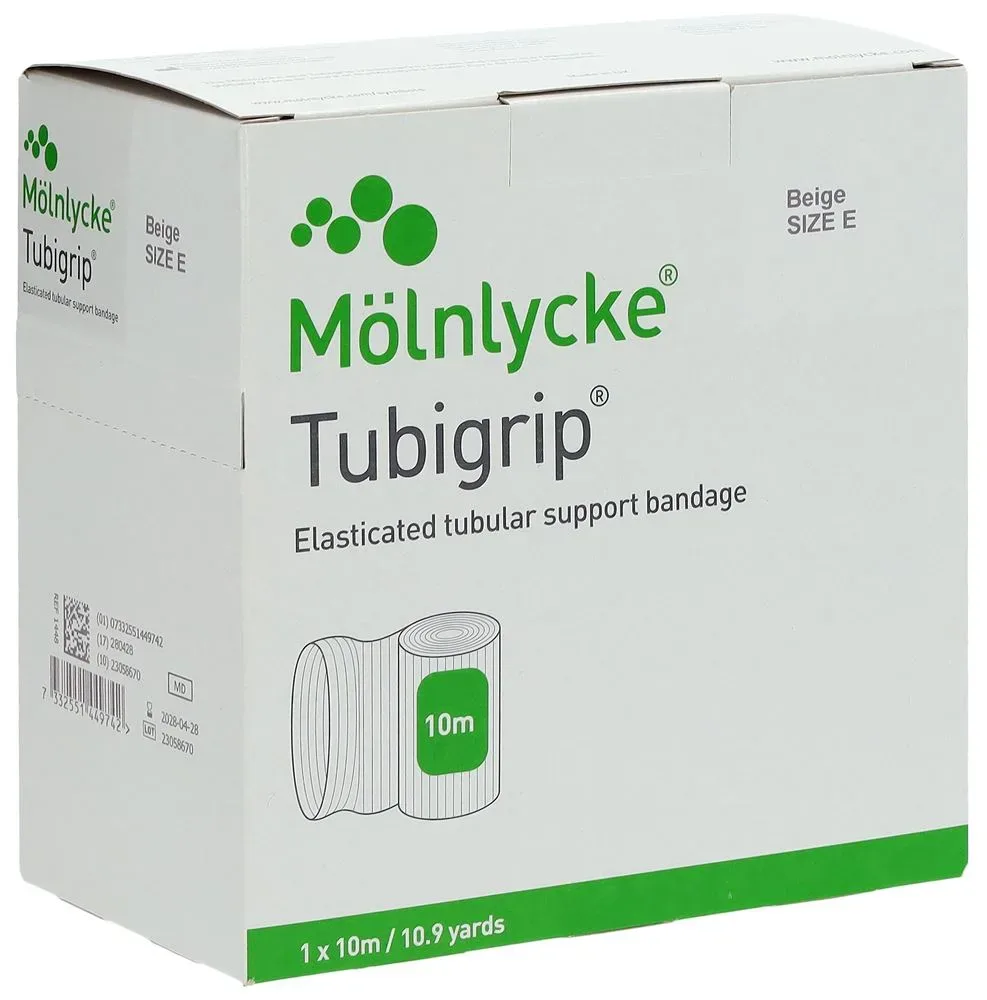 Mölnlycke Tubigrip Taille E Beige 10 m x 8,75 cm