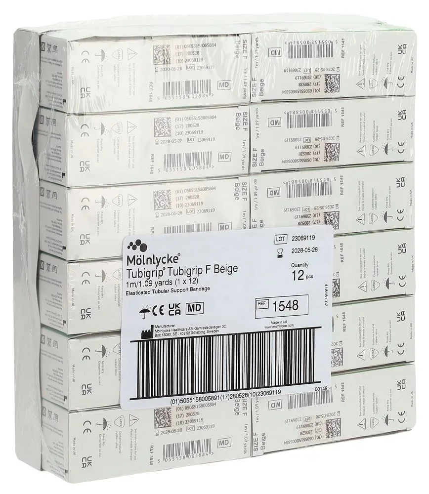 Tubigrip Schlauchbandage F 1mx10cm beige 12 Stk