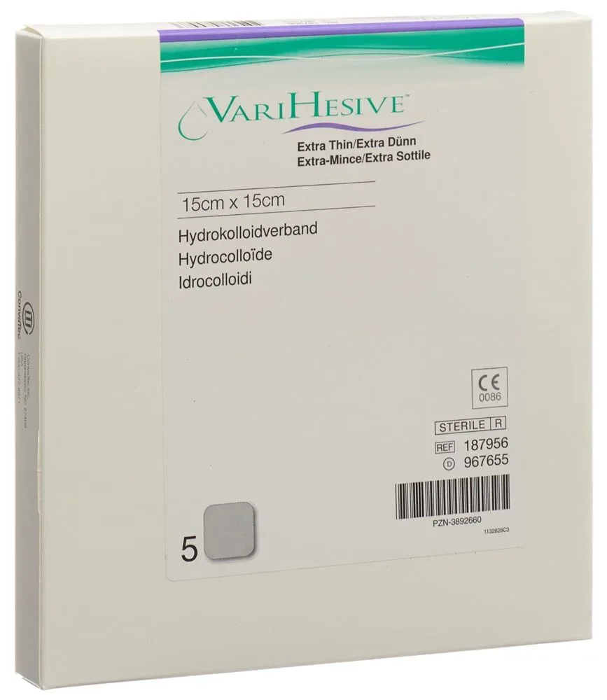VariHesive Verband 15x15cm extra dünn (5 Stk)