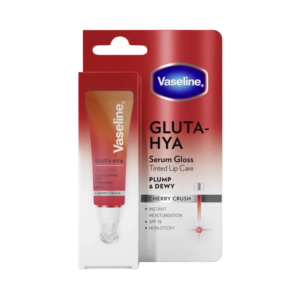 Vaseline - Gluta-Hya Lip Serum, 10 ml, Cherry Crush