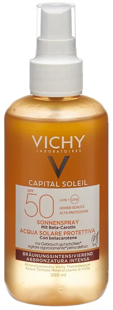 VICHY - Capital Soleil Frisches Sonnenspray Bräunungsintensivierend, CS Eau Prot. bronz. SPF50 Spry, 50 ml