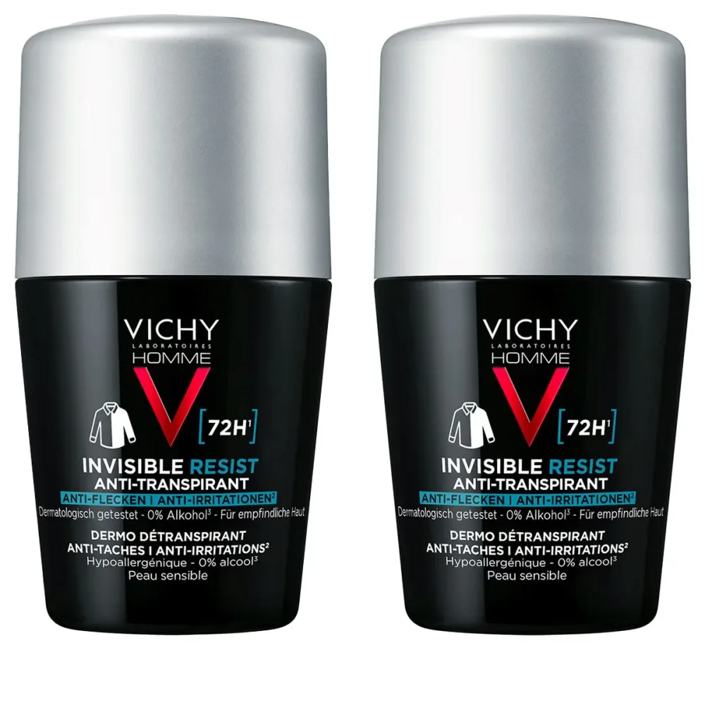 Vichy Men Deo 72H Invisible Roll-on 2 x 50 ml