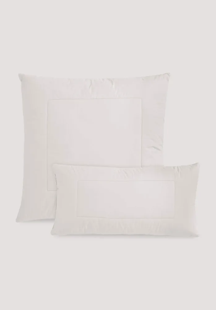hessnatur 3-Kammer Kopfkissen Schurwolle-Hanf - natur - Größe 40x80 cm 500g