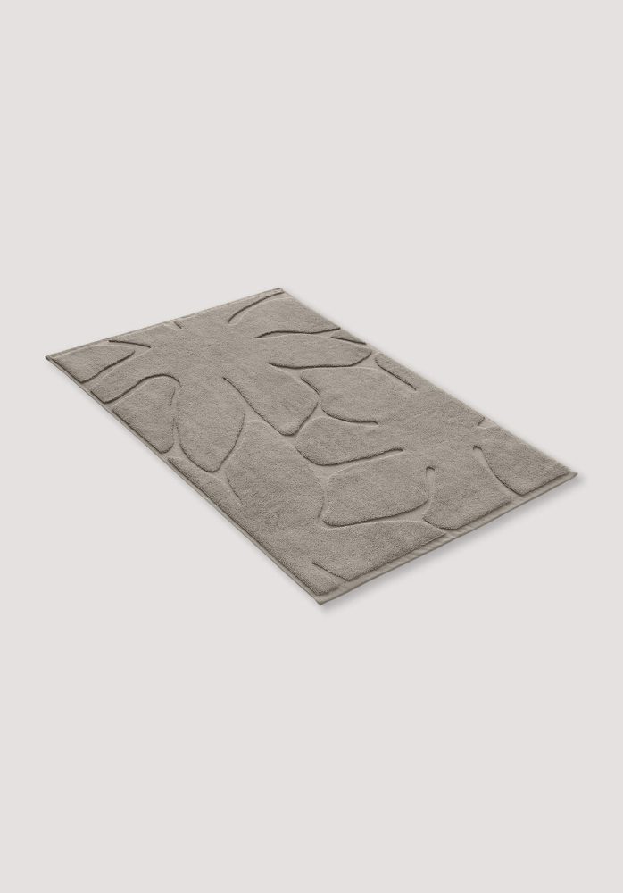 hessnatur Badematte SELVA aus Bio-Baumwolle - beige Grösse50x80 cm