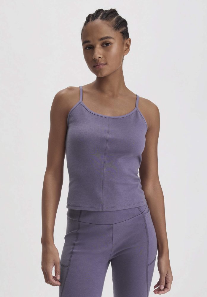 hessnatur Loungewear Top Fitted ACTIVE COMFORT aus Bio-Baumwolle - lila Grösse42