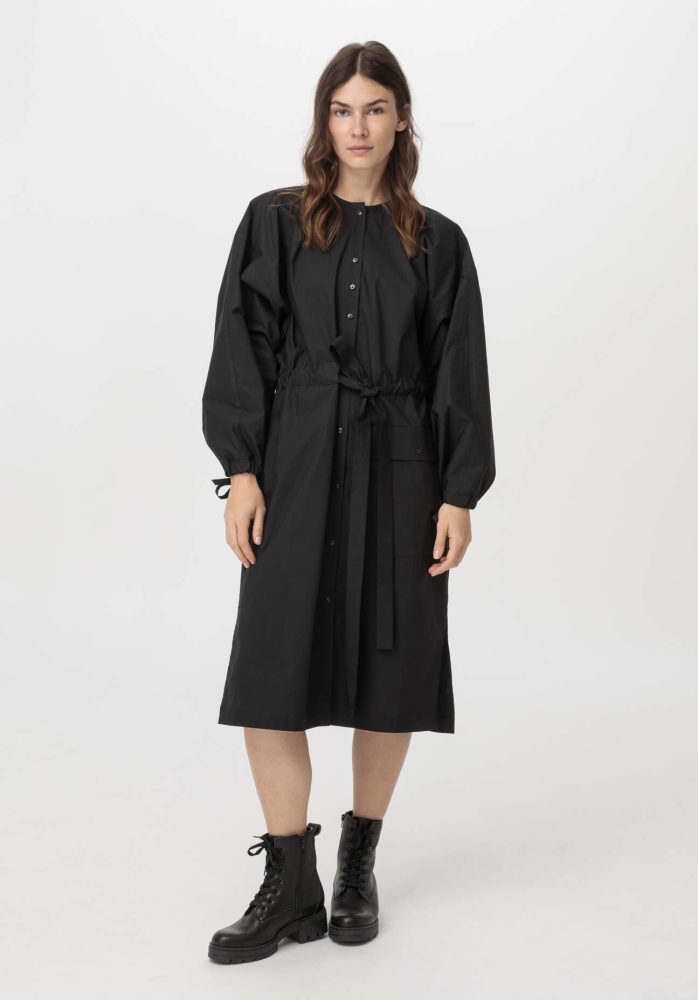 hessnatur Damen ZERO WASTE Kleid aus Bio-Baumwolle - schwarz Grösse1size