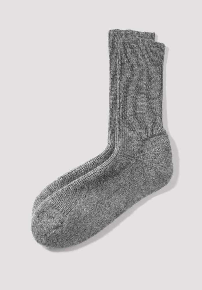 hessnatur Wollsocke aus Bio-Merinowolle - grau Grösse36/37