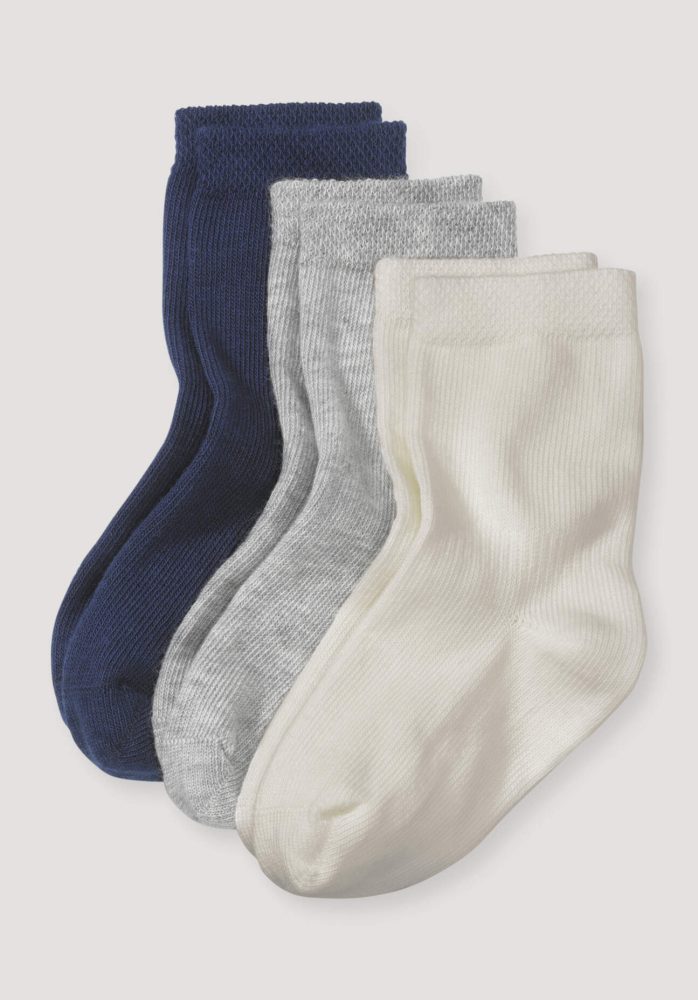 hessnatur Baby Socken aus Bio-Baumwolle - blau Grösse23-26
