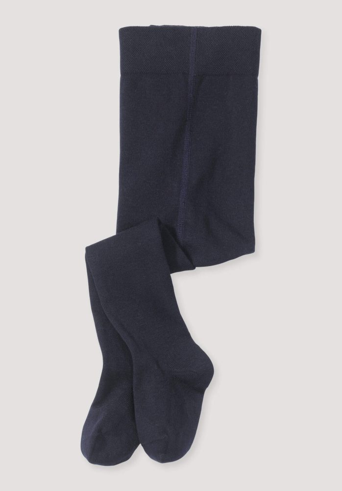 hessnatur Baby Strumpfhose aus Bio-Baumwolle - blau Grösse62/68