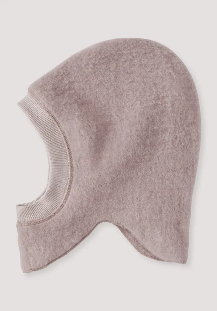 hessnatur Baby Wollfleece Mütze aus Bio-Merinowolle - lila - Größe 49-51 cm Kopfumfang