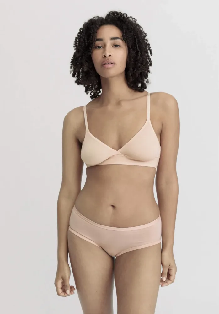 hessnatur Damen Triangel BH bügellos PURE SENSE aus TENCEL™ Modal - rosa Grösse70B