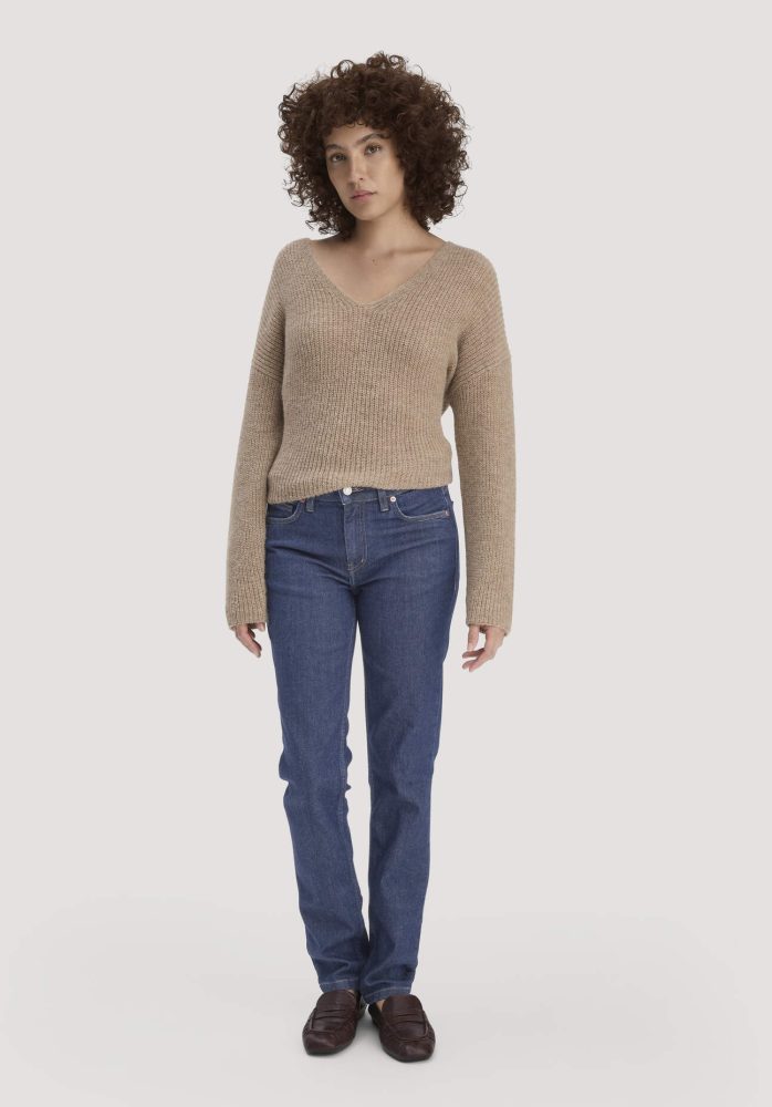hessnatur Damen Jeans LEA Mid Rise Slim aus Bio-Denim - blau Grösse29/30